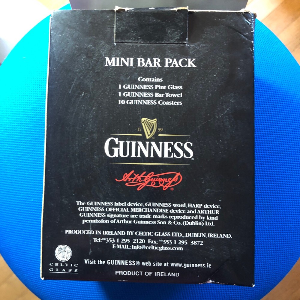 Guinness Collection Mini Bar Pack Official Merchandise