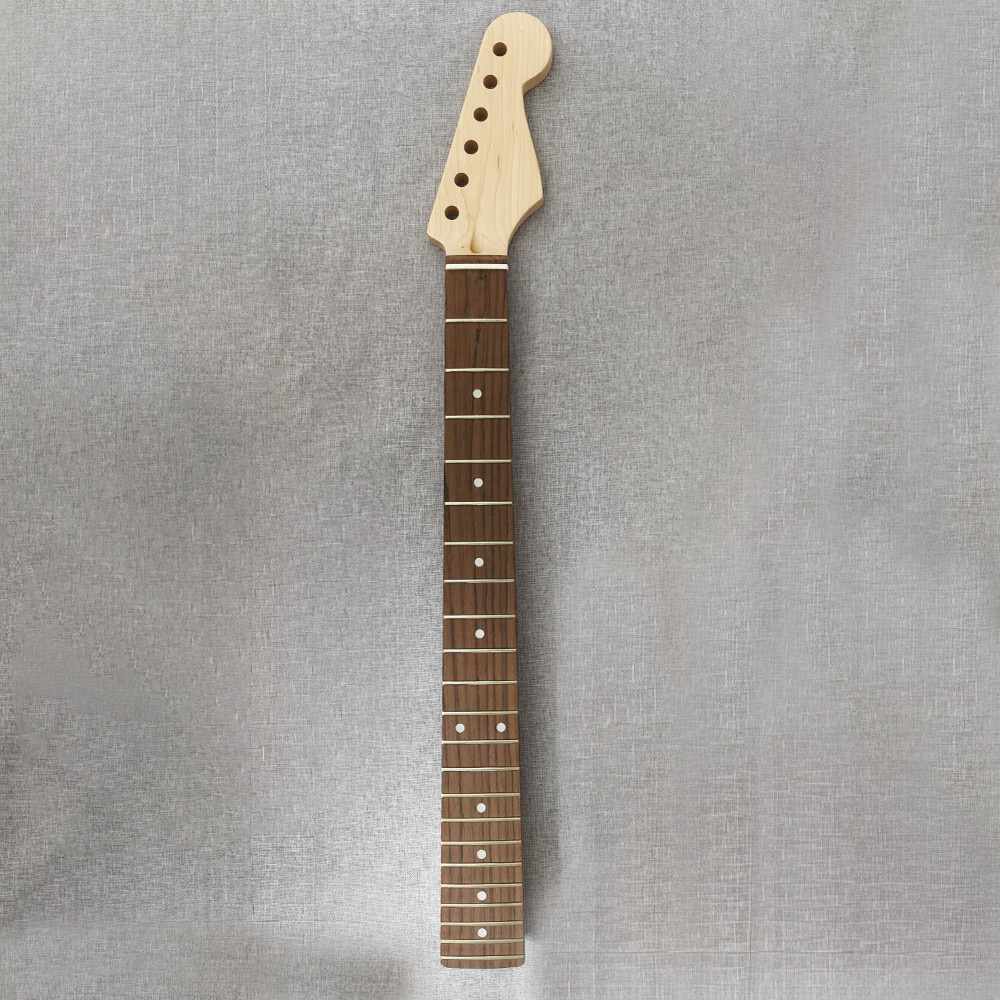 Diy standard strat guitar neck kit st maple neck rosewood finger 22frets bonenut