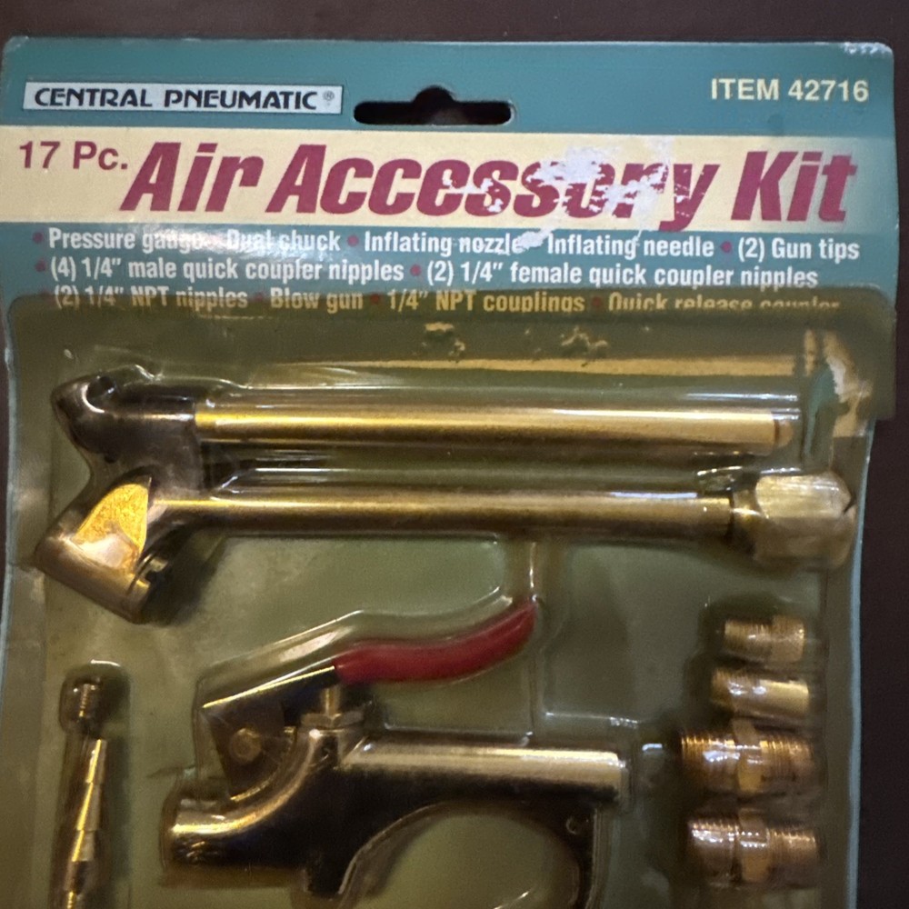 Central Pneumatic 17 piece Air Tool Accessory Kit 64600 New