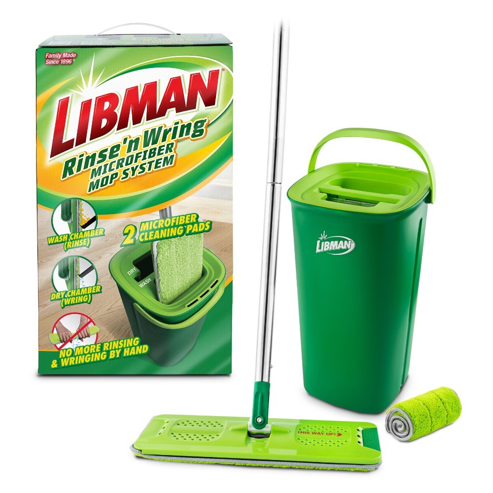 Libman Rinse 'n Wring Microfiber Mop System