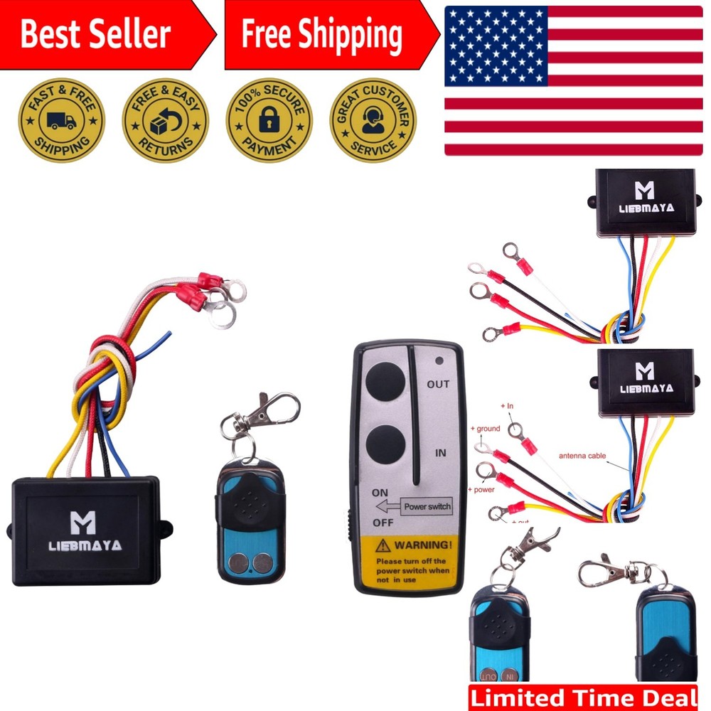 All-in-One Wireless Winch Controller with Lithium Batteries & Indicator Light