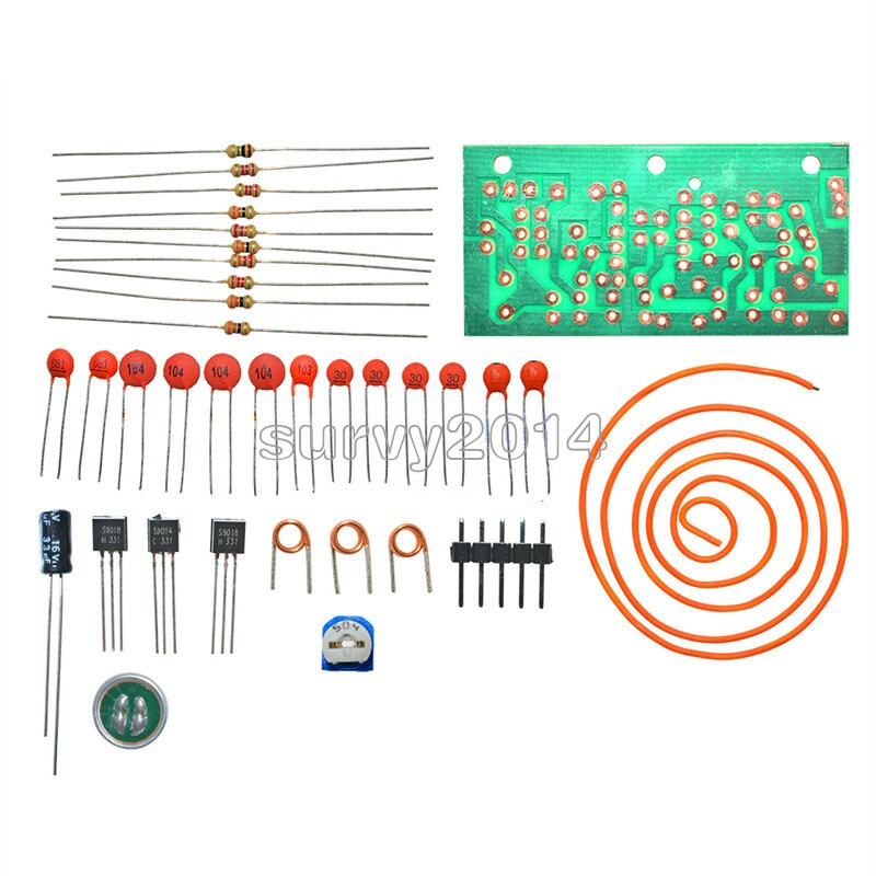 DC 1.5V-9V FM Wireless Microphone DIY Electronic Learning Kits 80MHz-108MHz