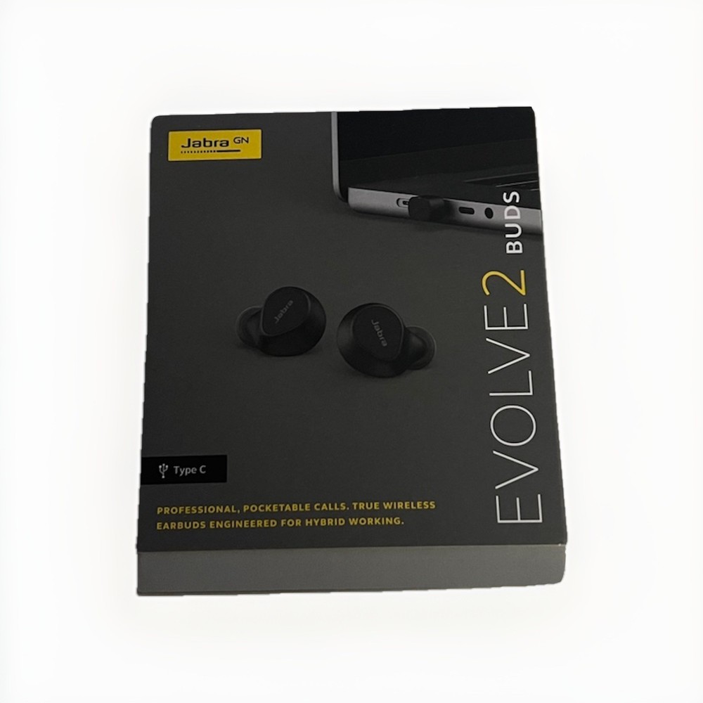 Jabra Evolve 2 In Ear Bluetooth Earbuds - Black
