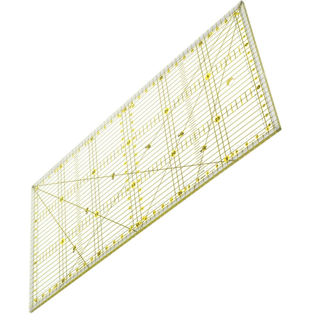 Slotted Quilting Ruler Patchwork Quarter Fabric Cutting Template