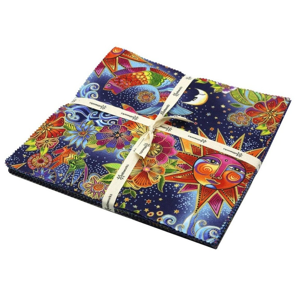Laurel Burch***CELESTIAL MAGIC*** LAYER CAKE ~ 42 Ten Inch Squares