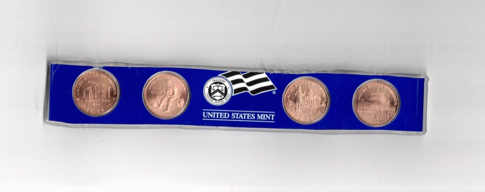 2009 P D Lincoln Bicentennial Satin BU Copper Cent US Mint Cello 8 Coin Set