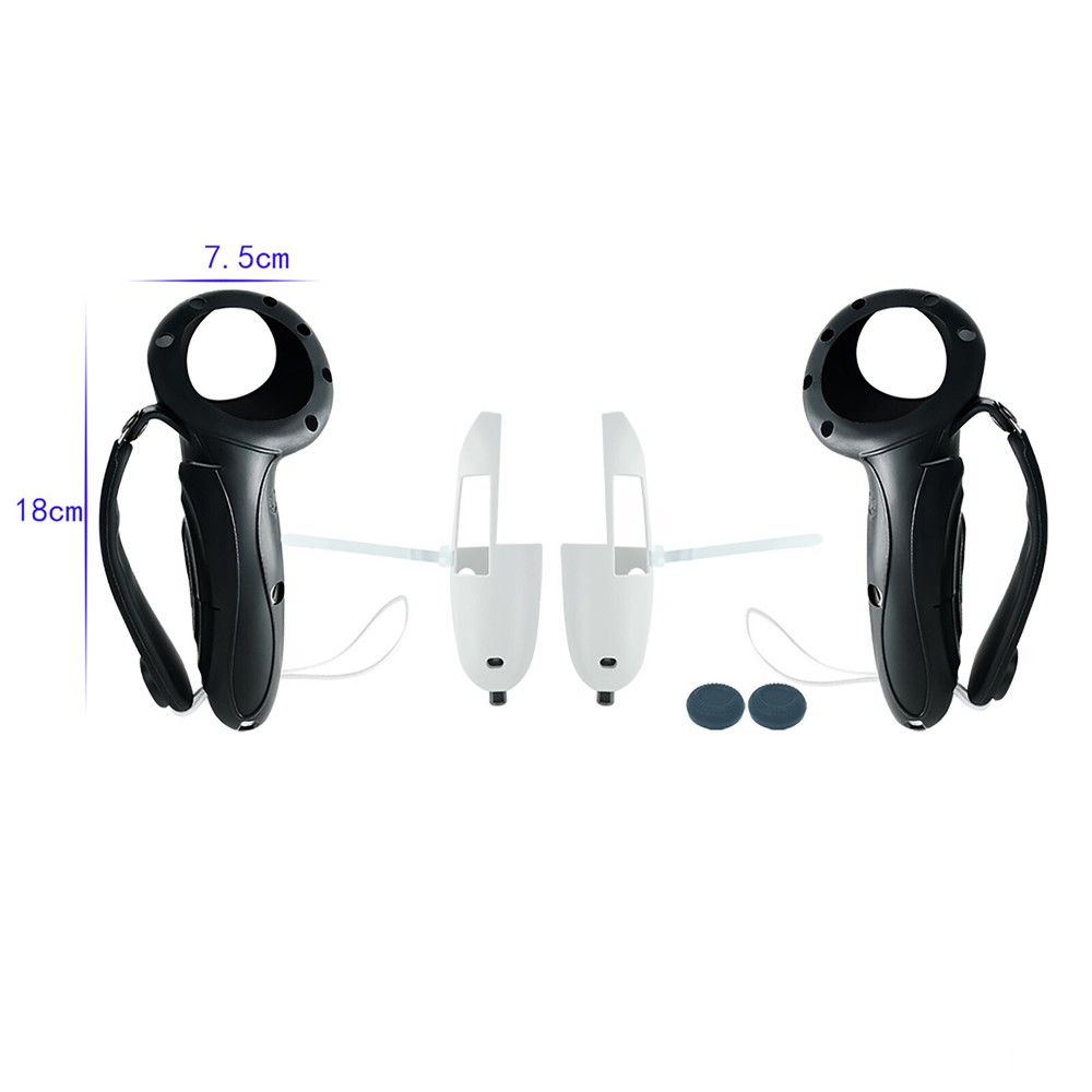 Extended Controller Grip Protective Cover Skin with Adjustable Strap for Quest 3