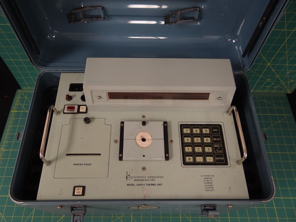 King Nutronics Thermo Unit Model 3604-A Temp. Calibrator Tester 6685-01-044-4966
