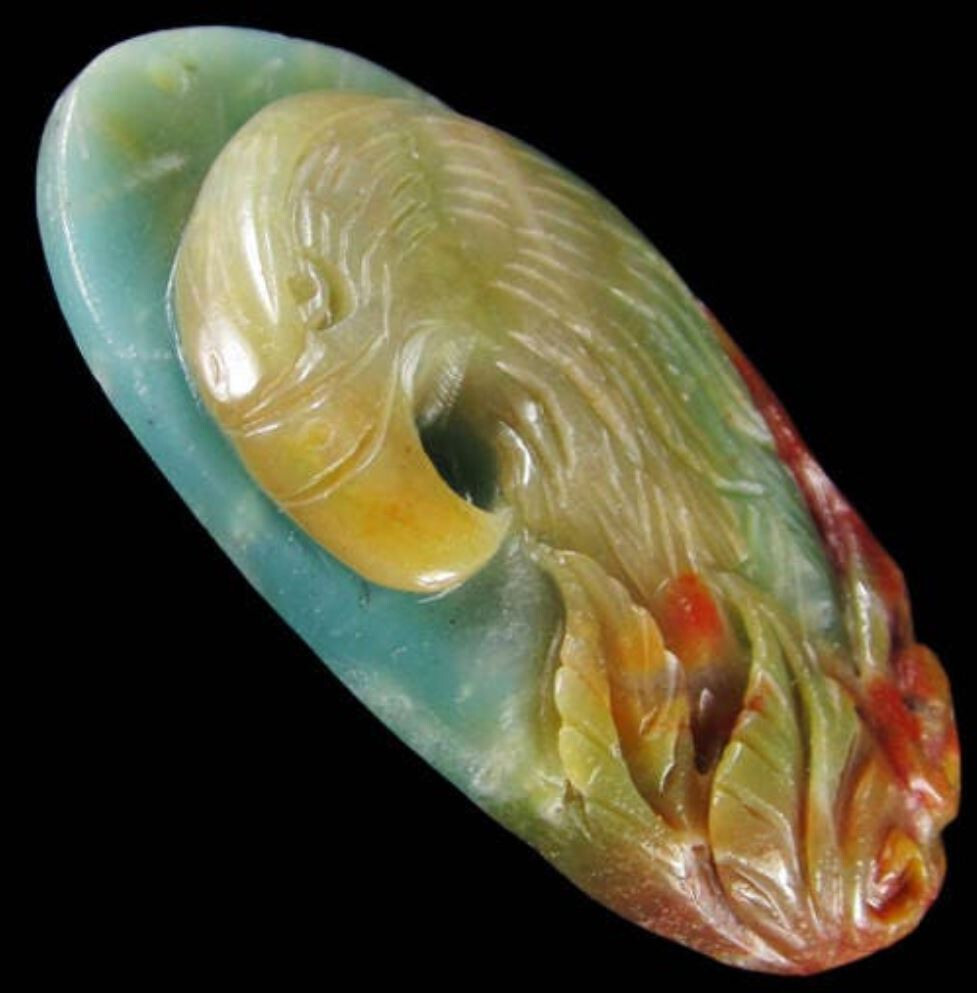 Multi-Color Amazonite Eagle Pendant
