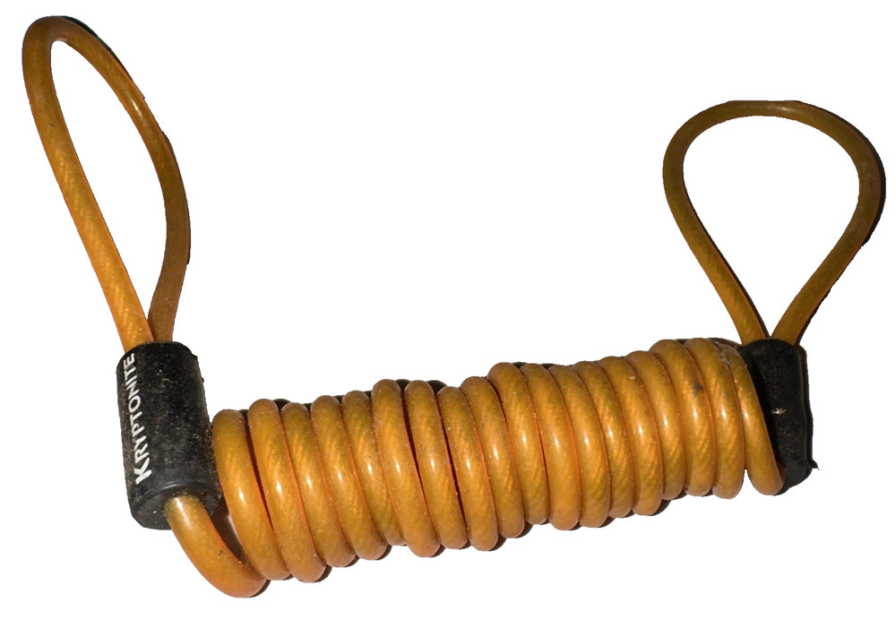 KRYPTONITE ORANGE DISC LOCK SECURITY CABLE