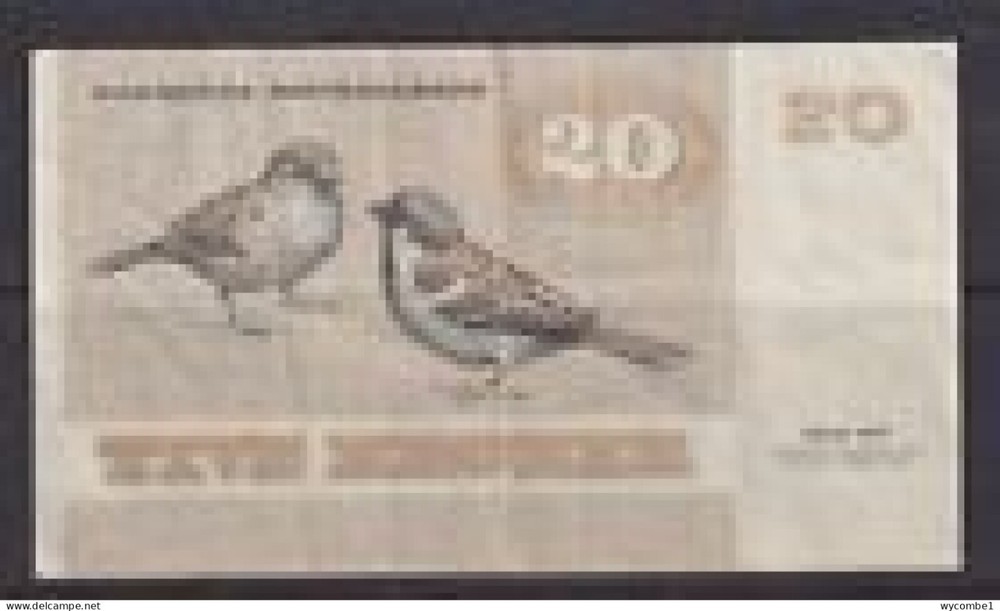 DENMARK - 1972 20 Kroner Circulated Banknote