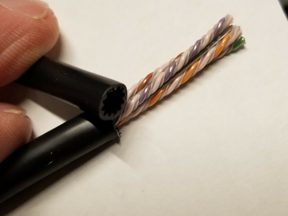 Commscope CS44P Cat6A U/UTP Network Ethernet 10G 10Gig Cable Plenum Black /50ft