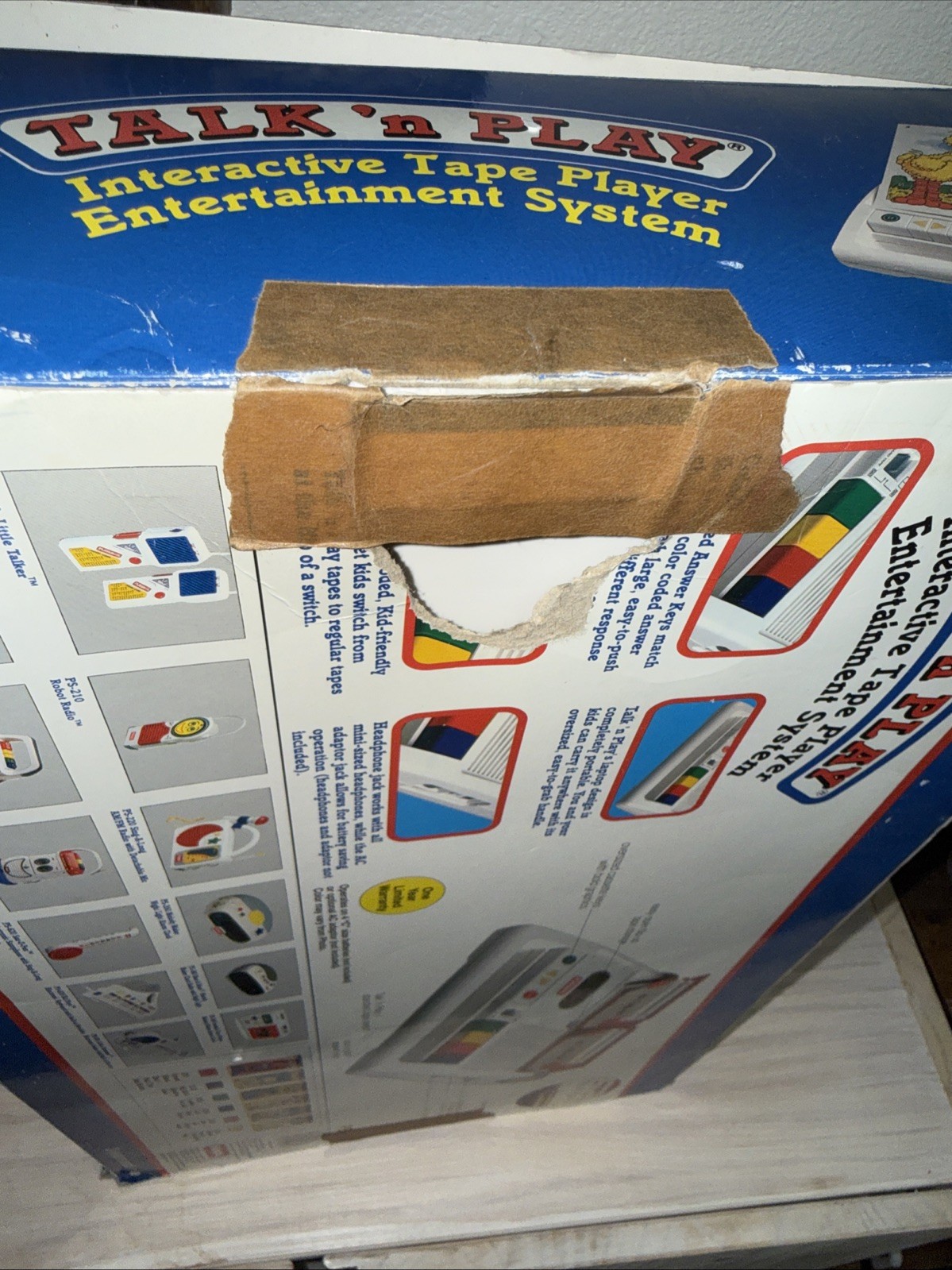 LQQK 1992 Vintage Playskool Talk 'n Play In Box COMPLETE w/ 8 Tapes 9 Books