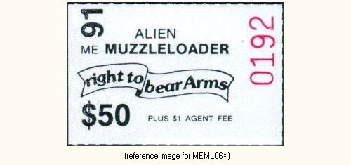 D2K Maine Muzzle-Loader Stamp 1991 $50.00