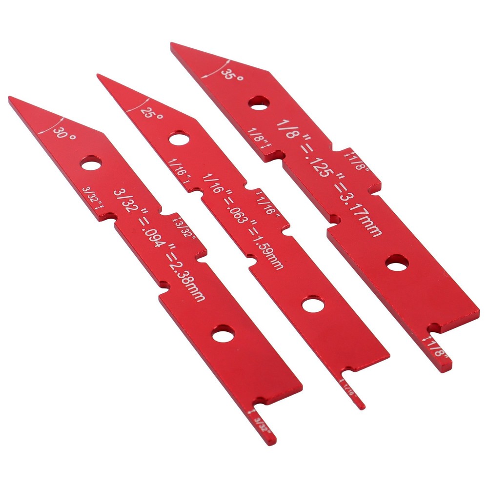 14 Pcs Setup Blocks Woodworking Precision Aluminum Router Table Setup Bars