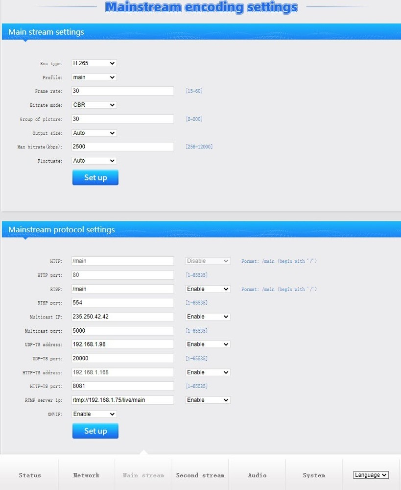 H.265/H.264 HDMI Video Encoder Support RTSP,RTMP,UDP,HTTP TS,ONVIF Protocol