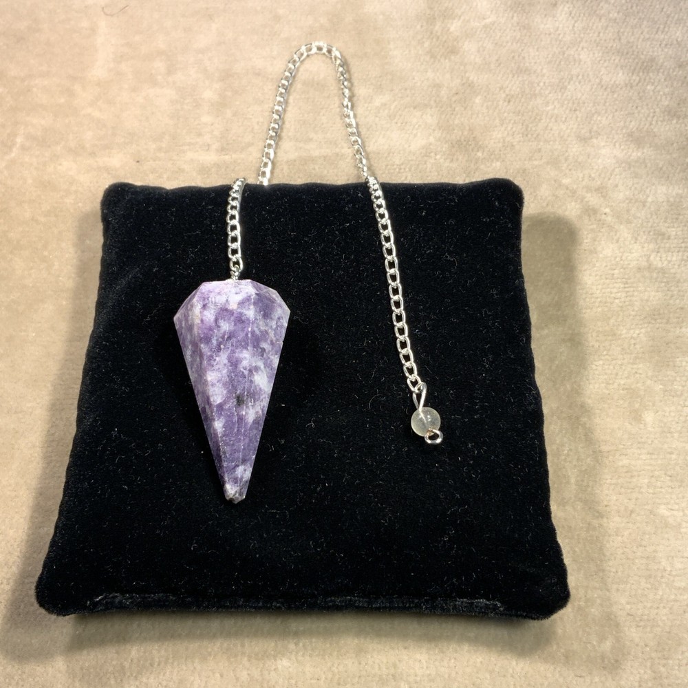 Lepidolite Gemstone Pendulum / Pendant #3