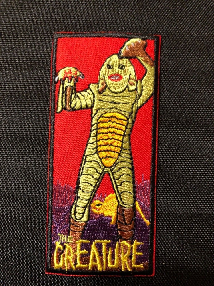 CREATURE  MONSTER AURORA MODEL BOX ART PATCH Embroidered Horror IRON ON
