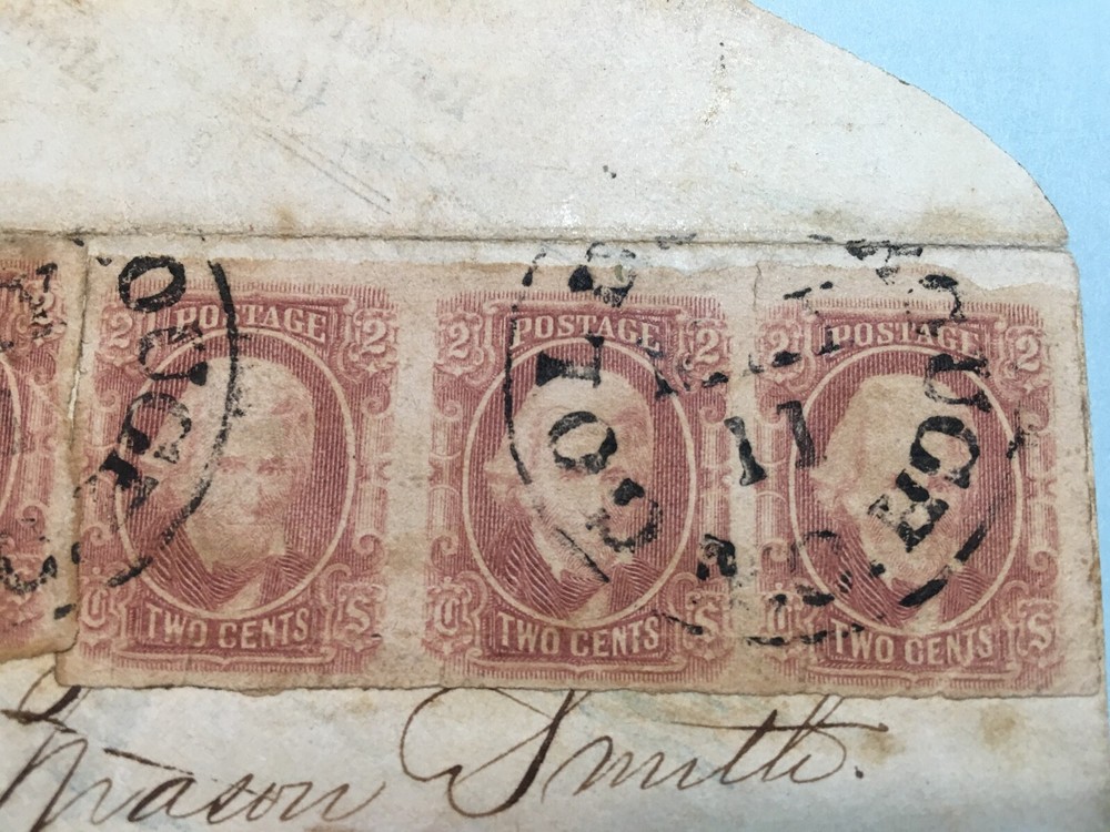 PRICE DROP! CSA Adversity Cover, 5 x 2-Cent Jackson tied, Goldsboro, NC