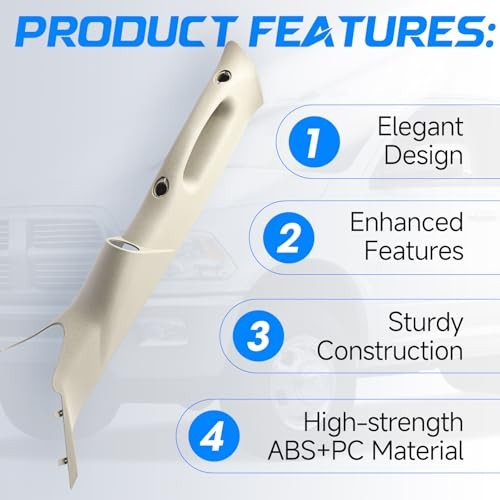 A-Pillar Trim Interior Handle Compatible with Dodge Ram Left Driver Side Yellow