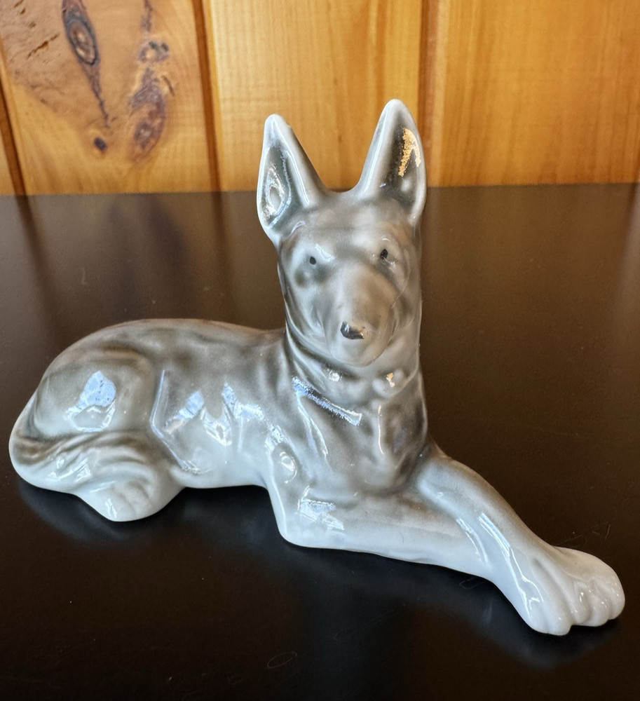 German Shepherd figurine vintage JAPAN