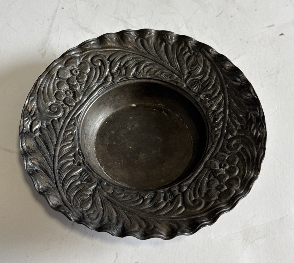 Vintage Derby Silver Co Quadruple Plate Small Plate