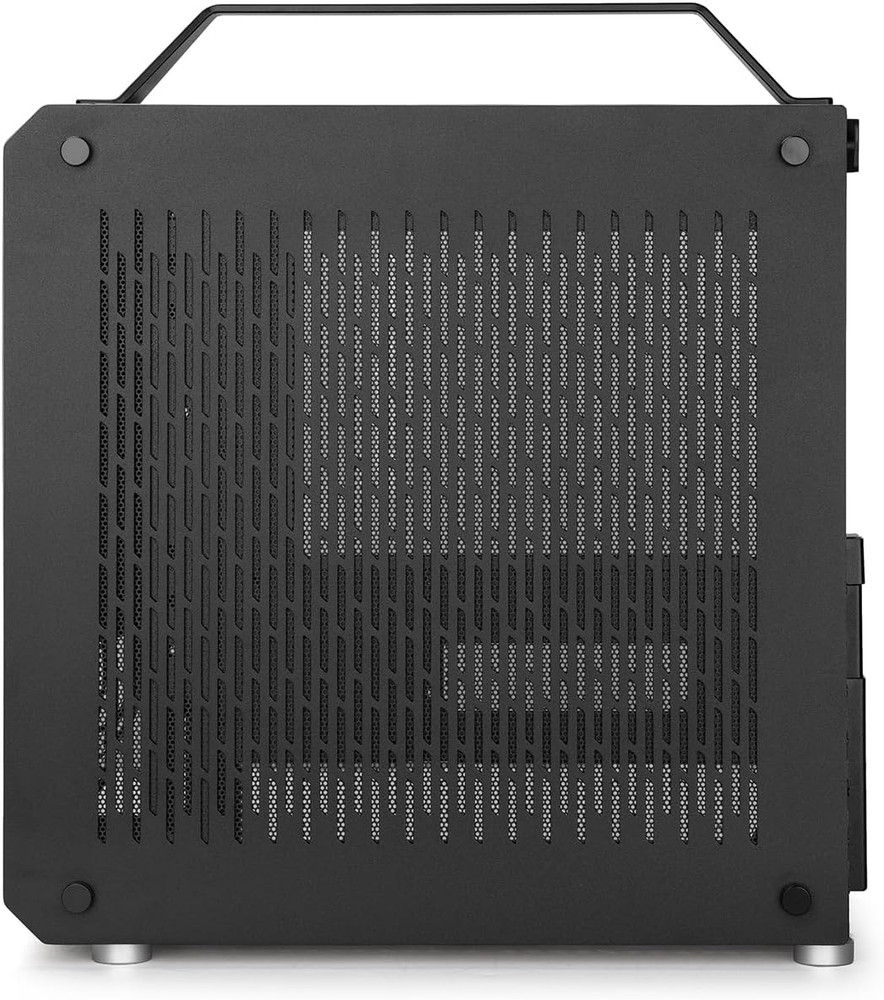 C34 Compact ATX Case with Carry Handle, Portable Desktop Computer Chassis, Suppo