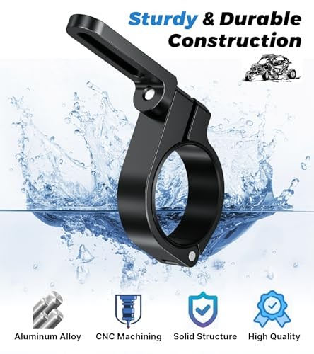 UTV Light Bar Mount, Sturdy Aluminium Alloy LED Light Mounting Bracket, 360°