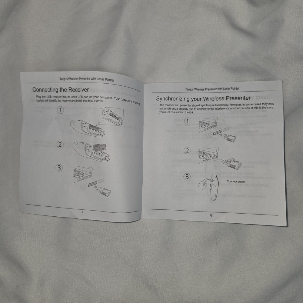 Targus Wireless USB Presenter with Laser Pointer - AMP16US - 2 Units Dongles