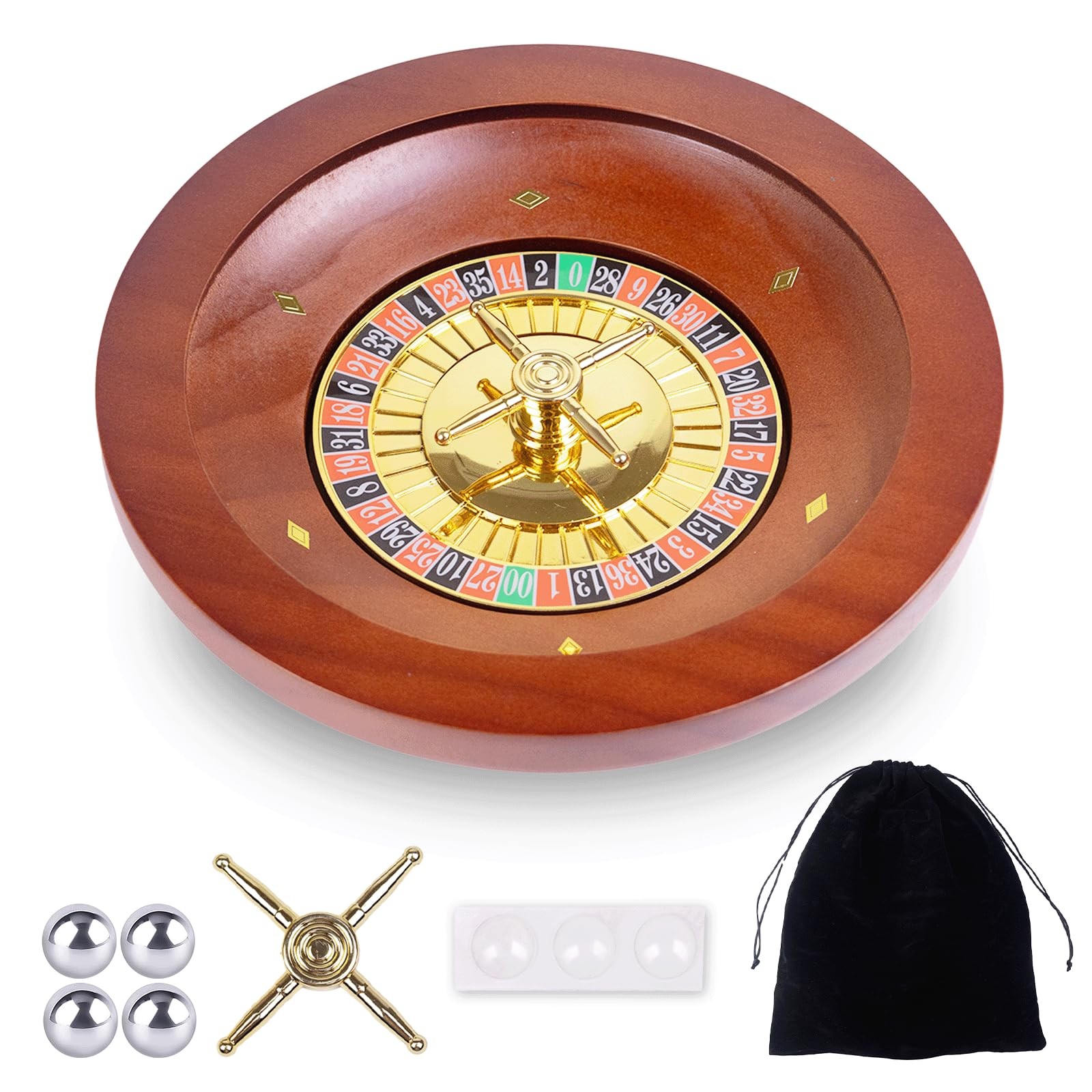 10 Inch Wooden Roulette WheelProfessional Solid Wood Casino Roulette Wheels