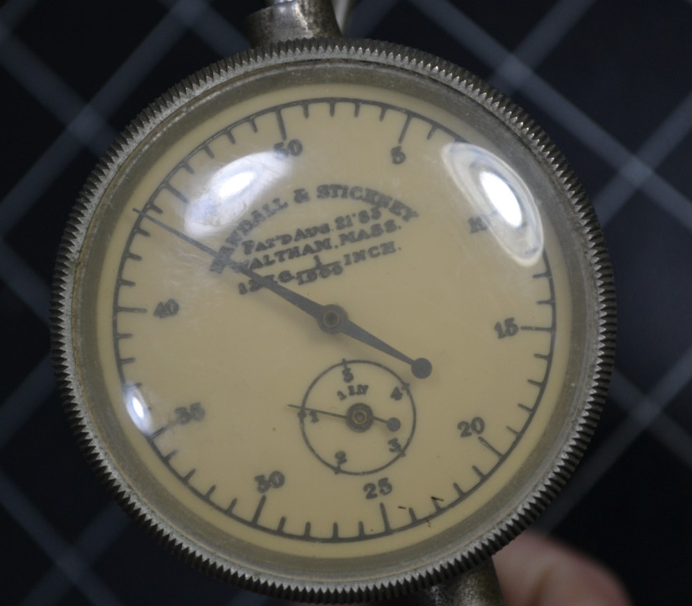 RANDALL & STICKNEY - MICROMETER COMPARITOR - DIAL INDICATOR - 1883 - VERY CLEAN