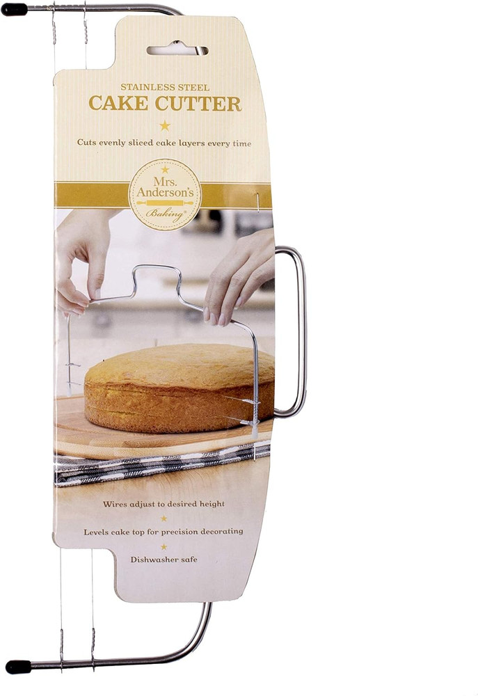 Mrs. Anderson’S Baking Adjustable 2-Wire Layer Cake Cutter and Leveler, Stainles