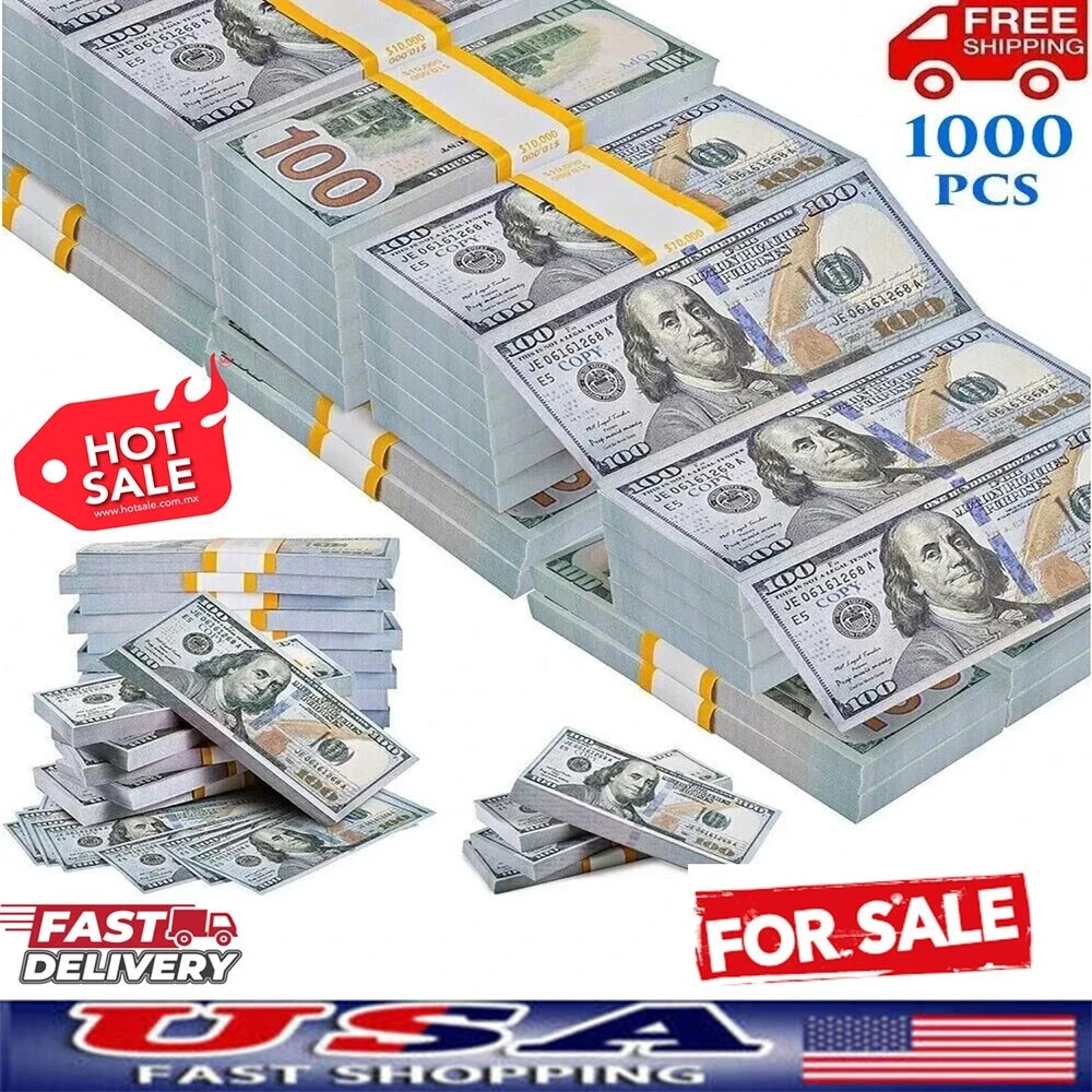 1000pcs(100K) money props toy play fake bills for video Learning Education Toys