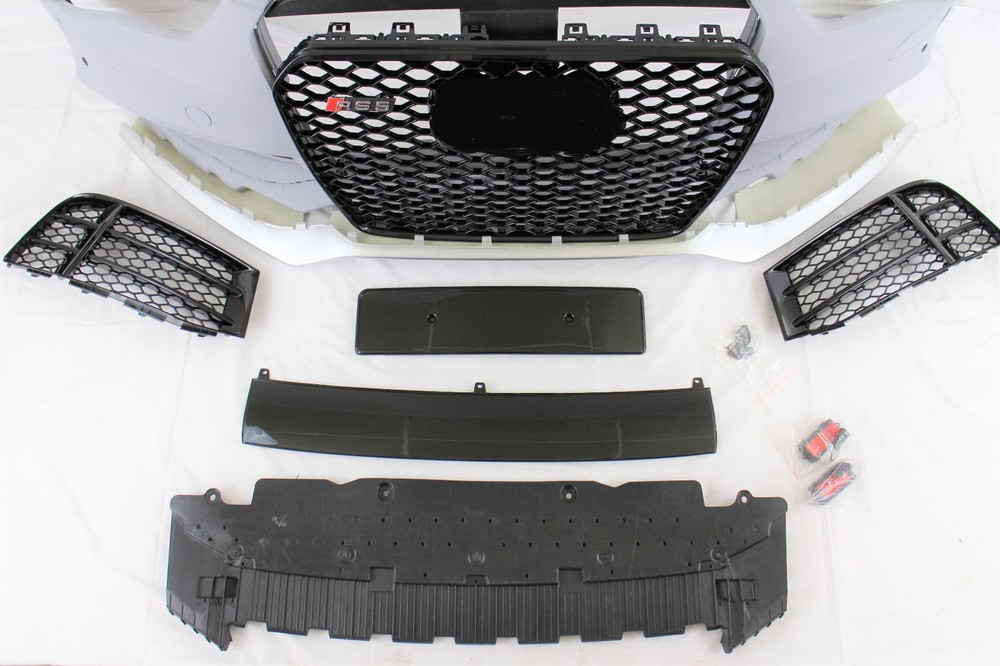 for 2013 -17 A5, S5 B8.5 RS5 style front bumper grille valance conversion set