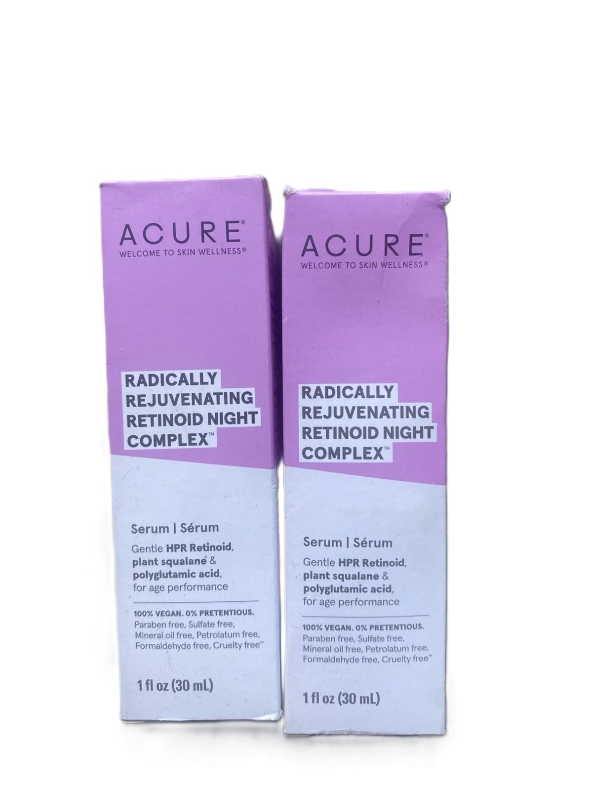 Lot Of 2- Acura Radically Rejuvenating Retinoid Night Complex