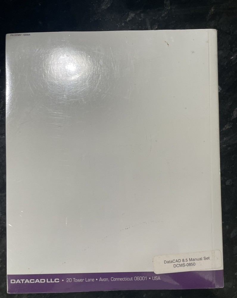 DataCAD 8.5 Manual Set Visual Reality Reference and User Manual Books Sealed