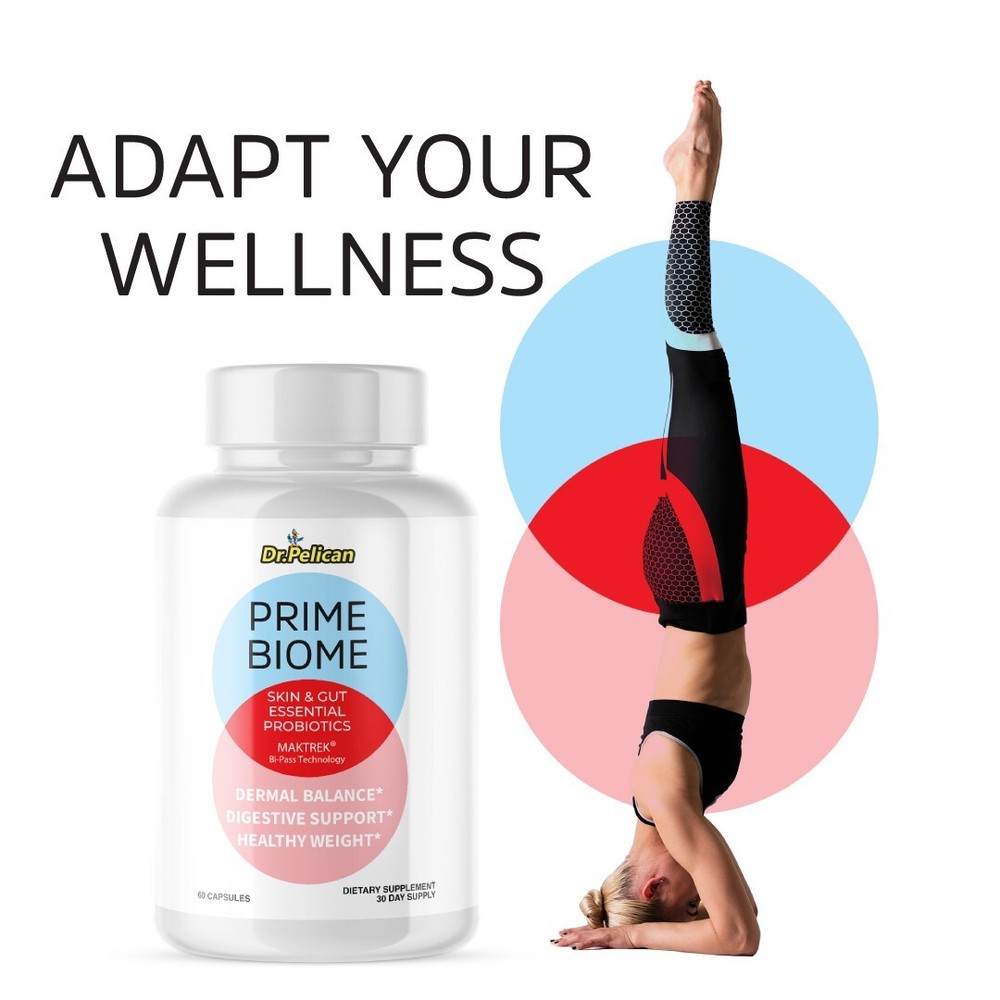 Prime Biome- Digestive Support- 3 Bottles- 180 Capsules