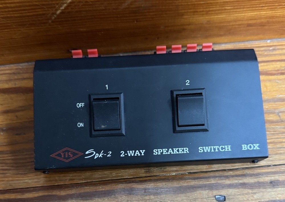 Yis 2 Pair Speaker Selector Switch Box SPK-2 - 2-Way Speaker Switch Box