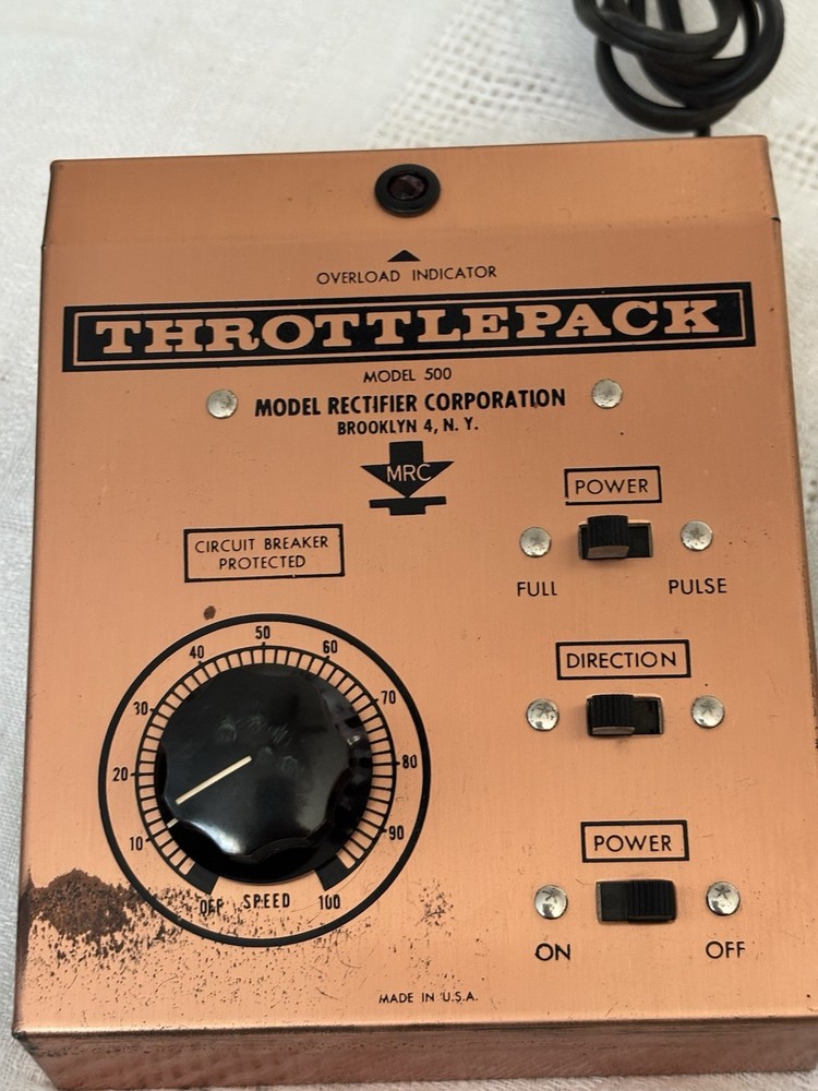 MRC Throttle Pack HO Train Control Model 500 - TESTED WORKS