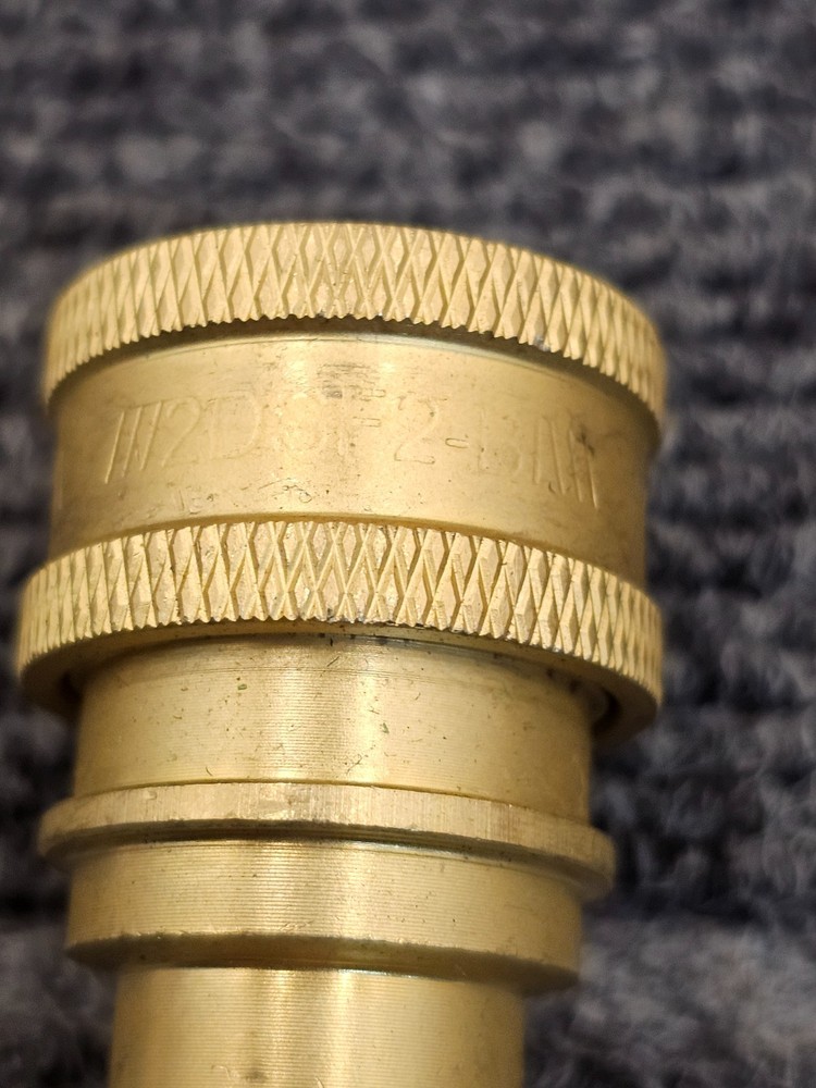 (QTY 2) Breco 2DSF2-B: Brass Quick Coupler Disconnect