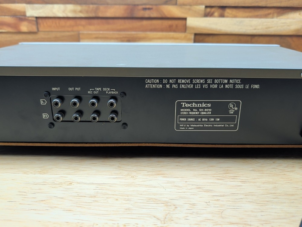 Technics SH-8010 Stereo Frequency Equalizer EQ HiFi Stereo - Cleaned & Tested