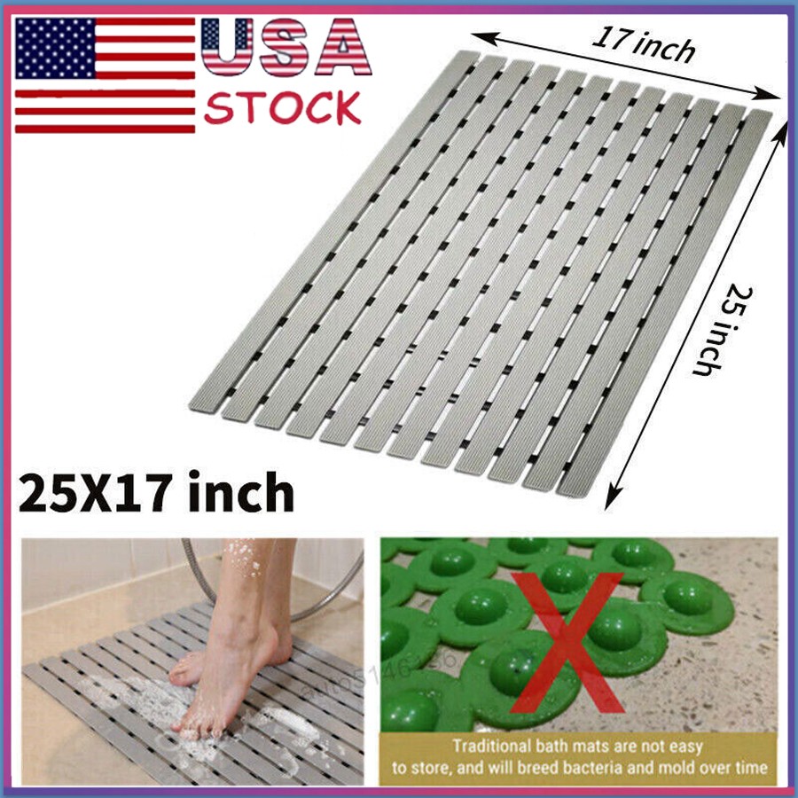 Premium Bath Tub Shower Mat Anti Slip PVC Bathroom Floor Pad Anti-bacterial Mats