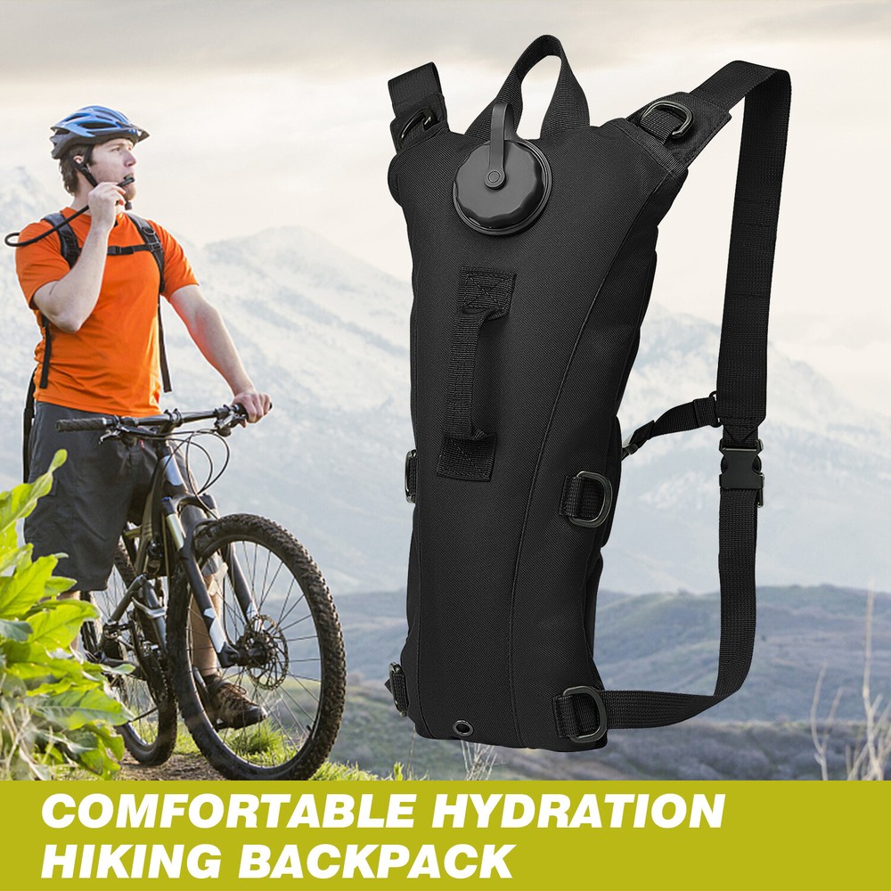 3L Hydration Pack with Water Bladder, Backpack for Hands-Free Drinking & Hiking