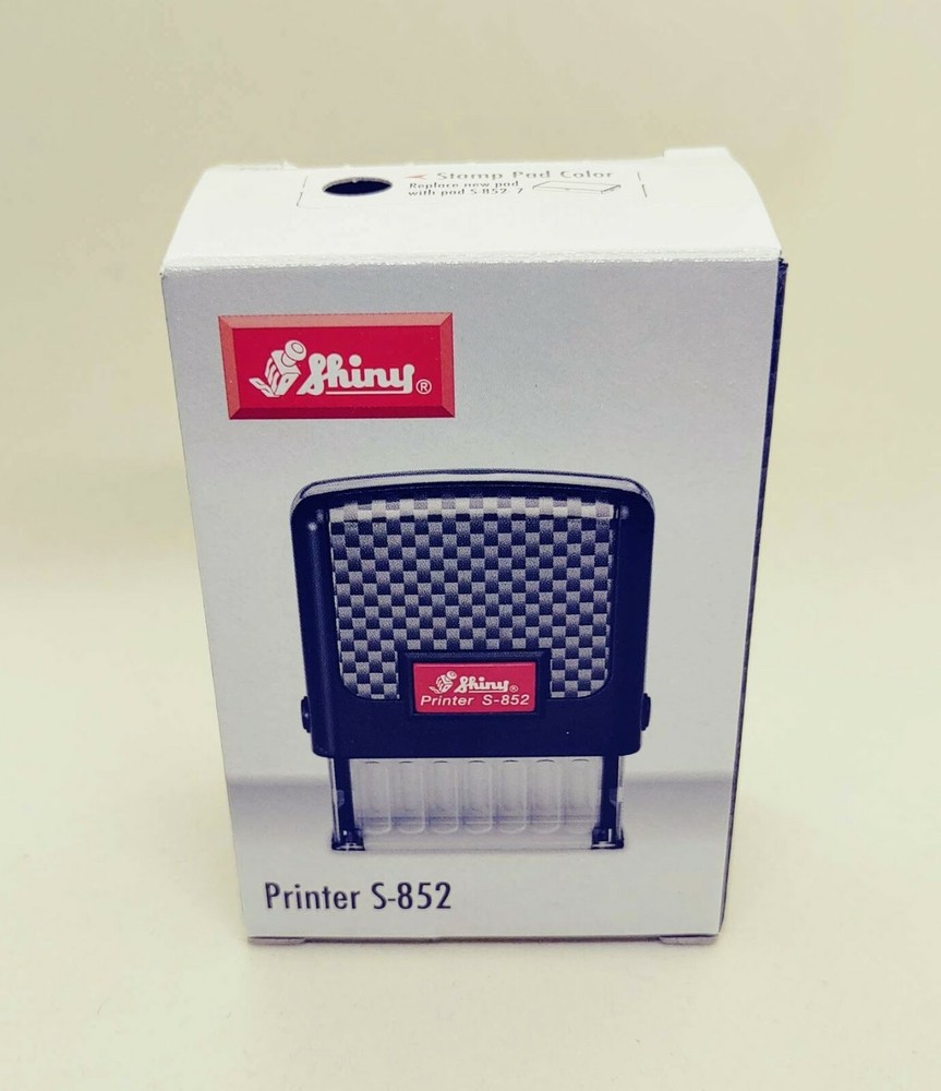 Shiny Printer Self Inking Stamp S-852