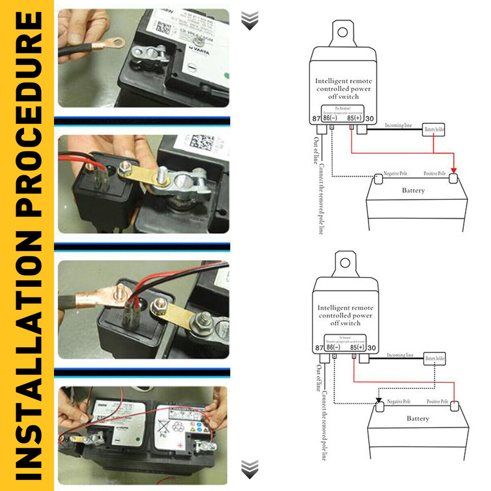 Car Remote Control Battery Switch Power Cut Kill Off Master Disconnect Isolator