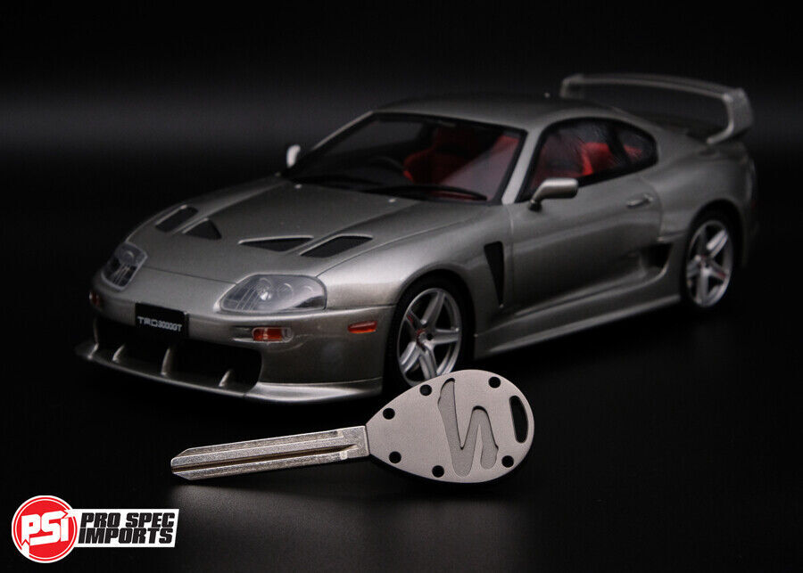 Supra Key Blank JZA80 Mk4 - Frosted Titanium Suit Toyota A80 Mkiv 2JZ, trd, oem.