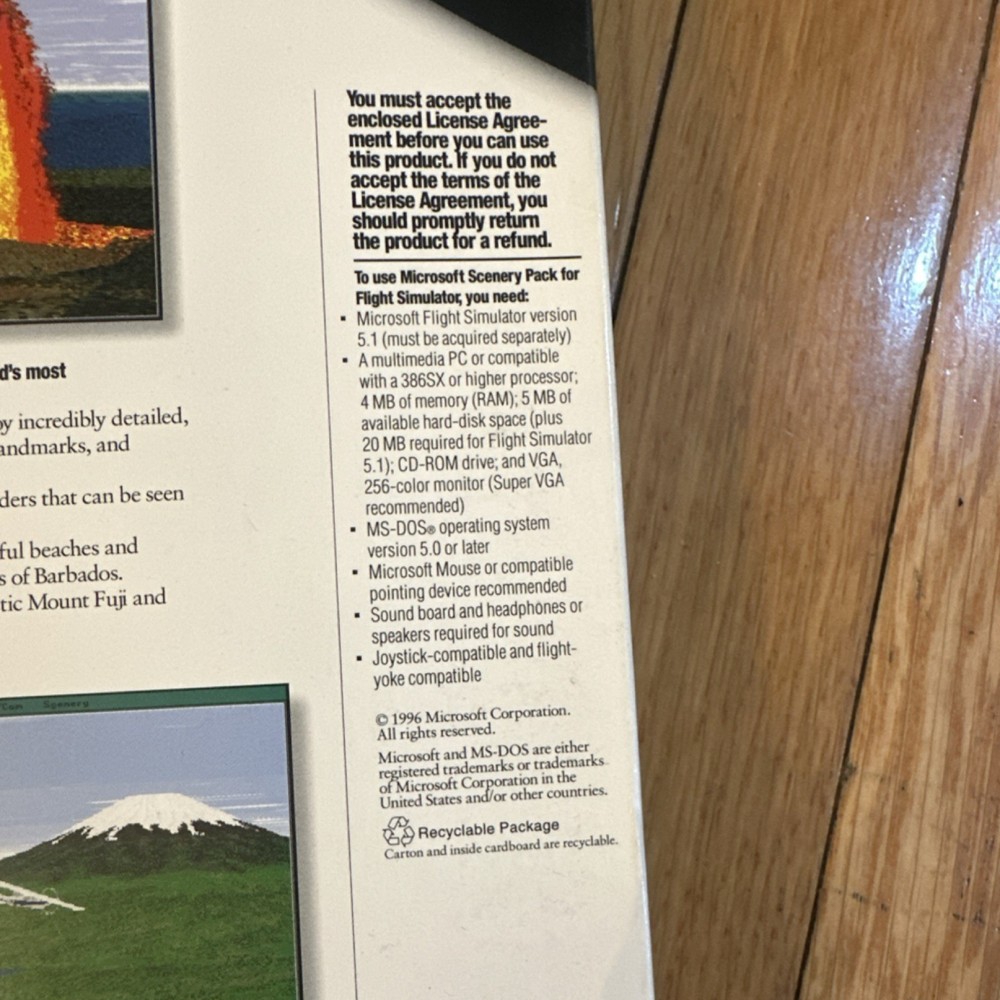 Microsoft Scenery Pack for Flight Simulator CD-ROM MS-DOS 69617 Simulation