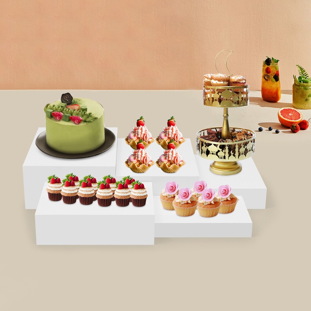 5PCS Buffet Risers Food Risers for Buffet Table Display Stand for Catering De.