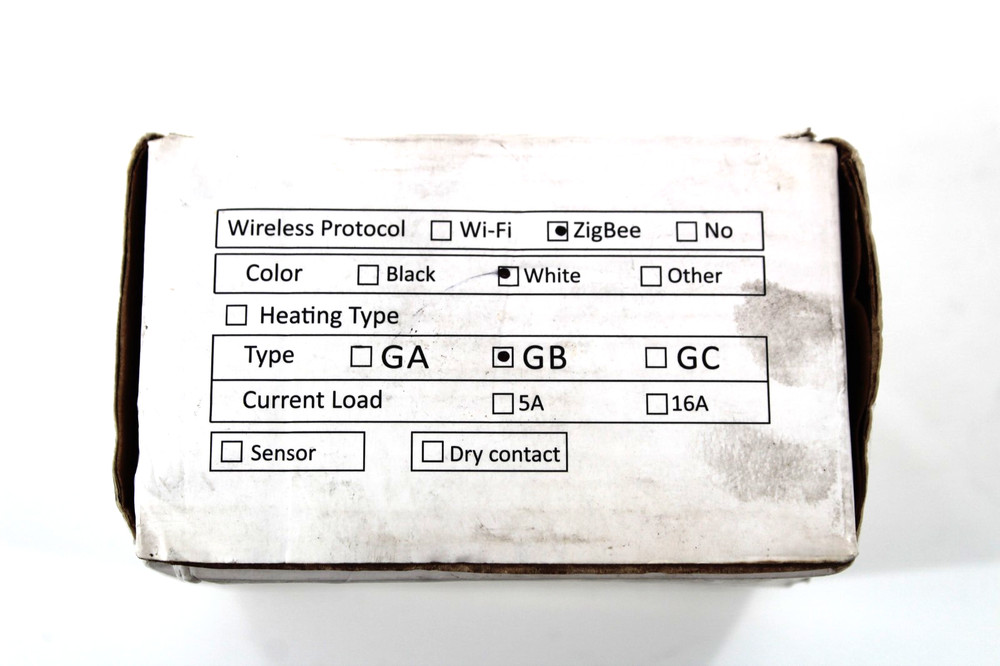 Moe's ZigBee 002 White GB Boiler Heating Thermostat Controller