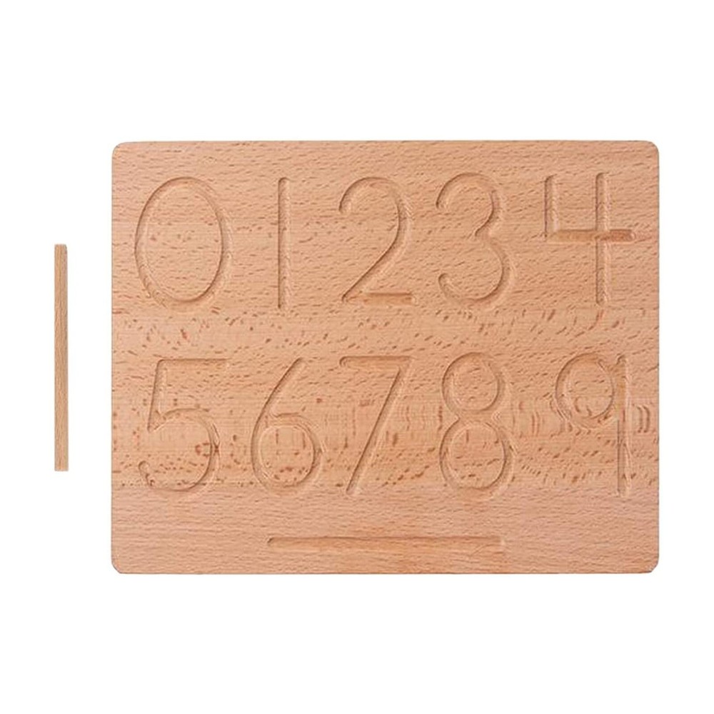Number & Shape Tracing Board - MONTESSORI MATH MATERIALS